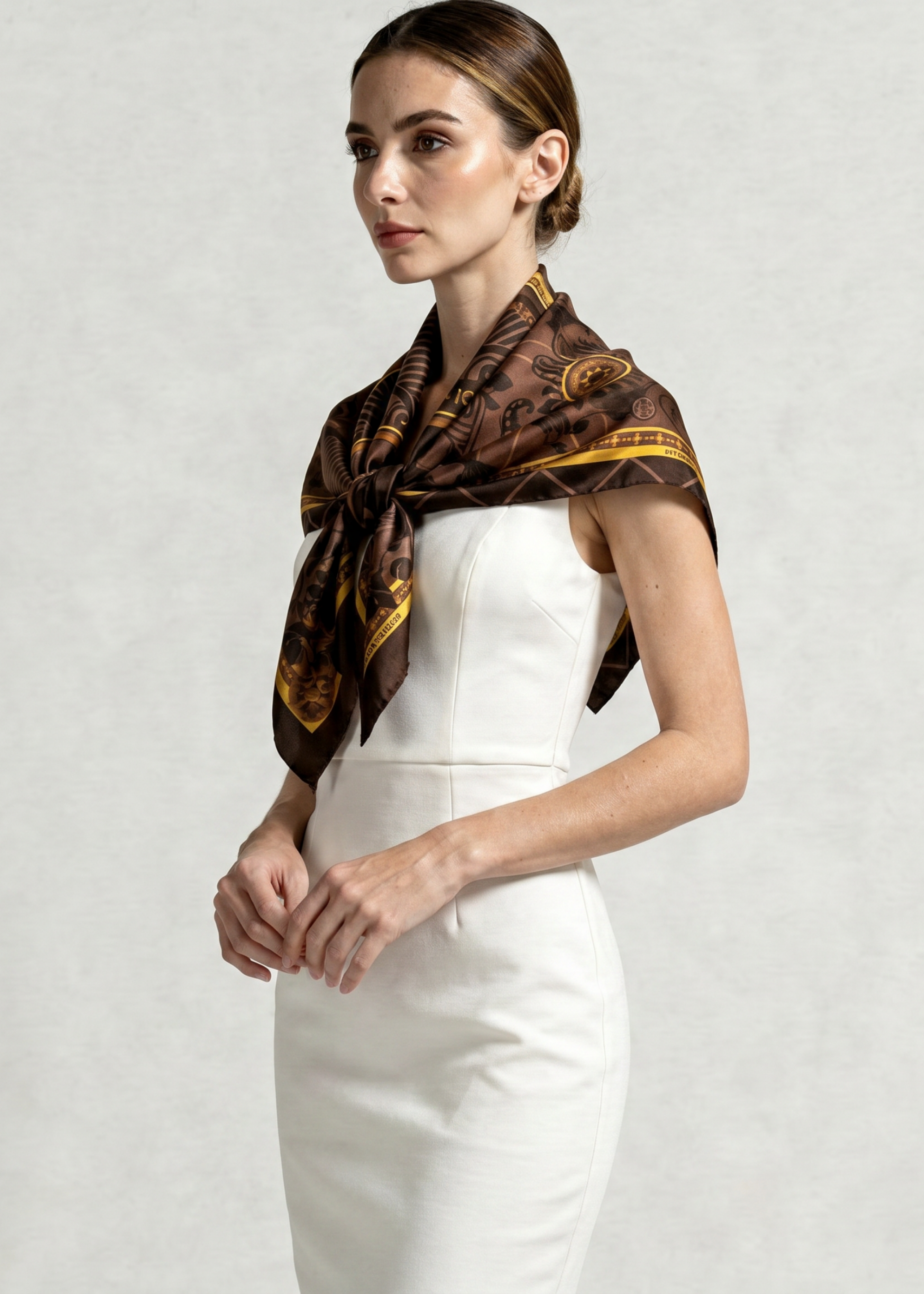 Silk scarf 90 "Vienna 02"