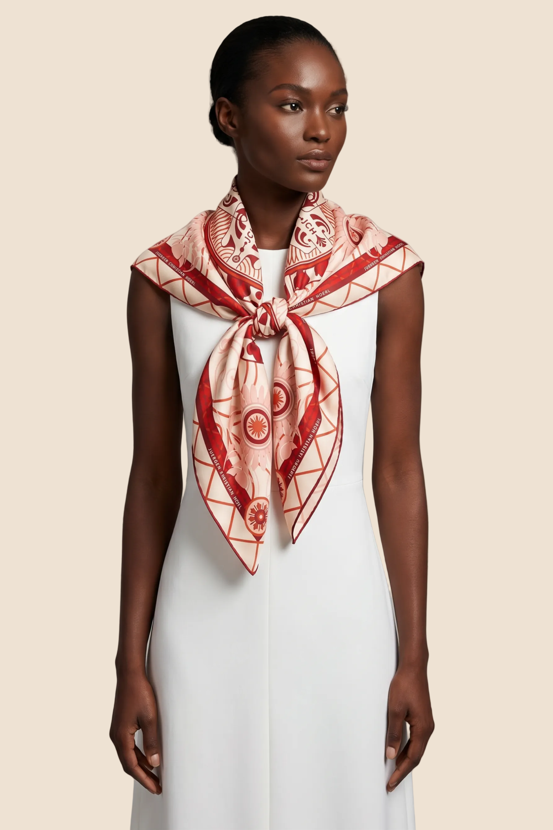 Silk scarf 90 "Vienna 04"