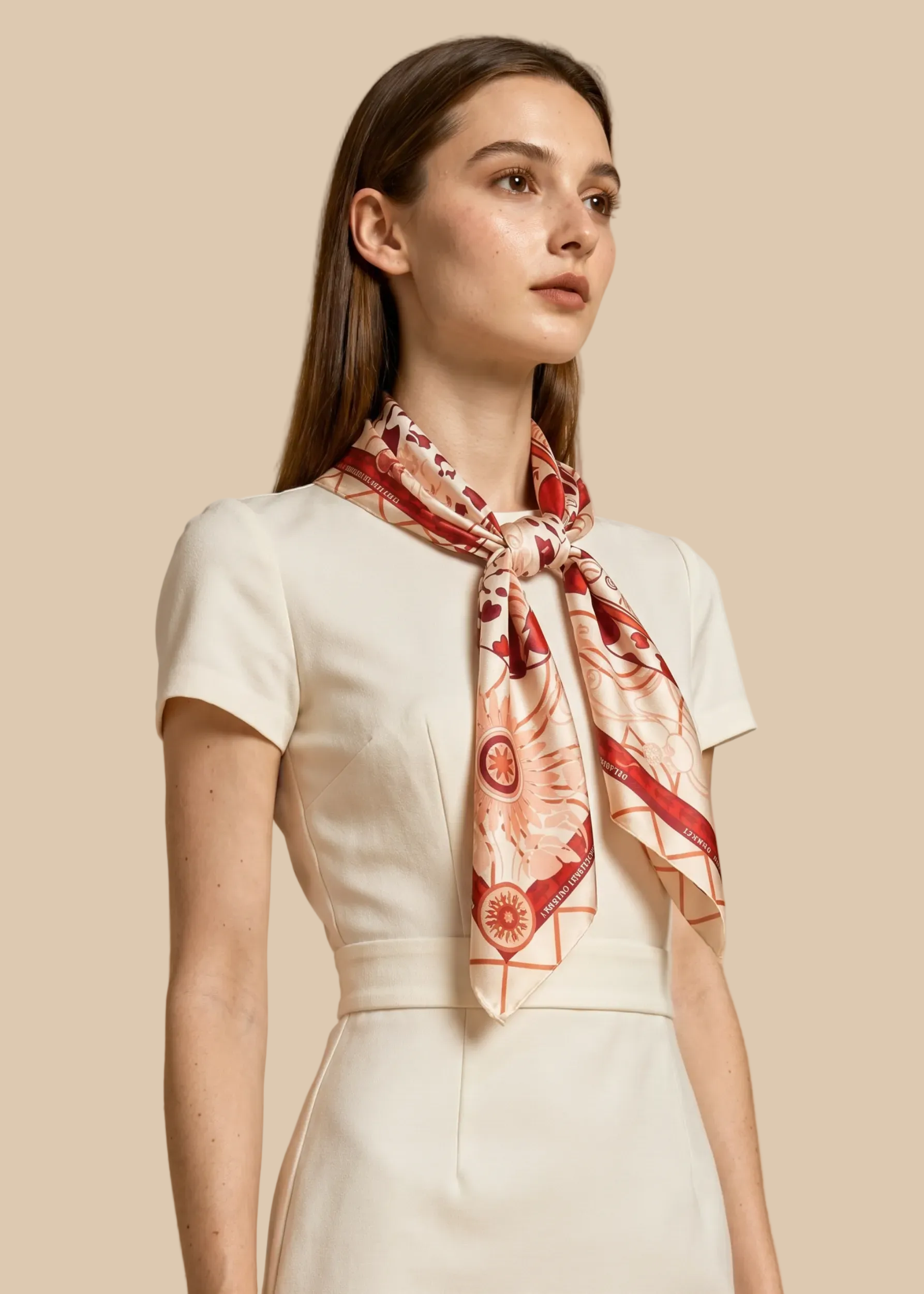 Silk scarf 90 "Vienna 04"