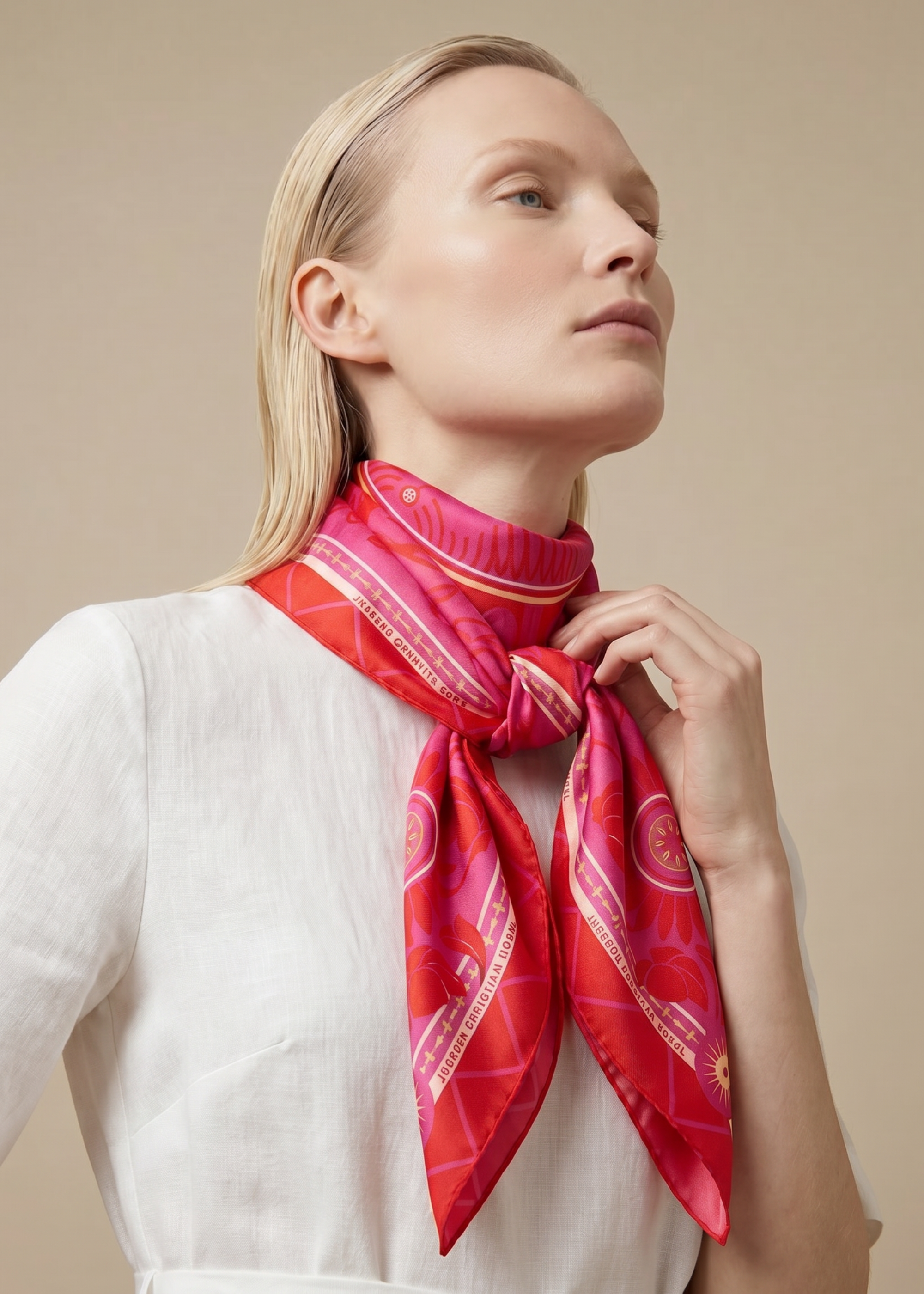 Silk scarf 90 "Vienna 05"