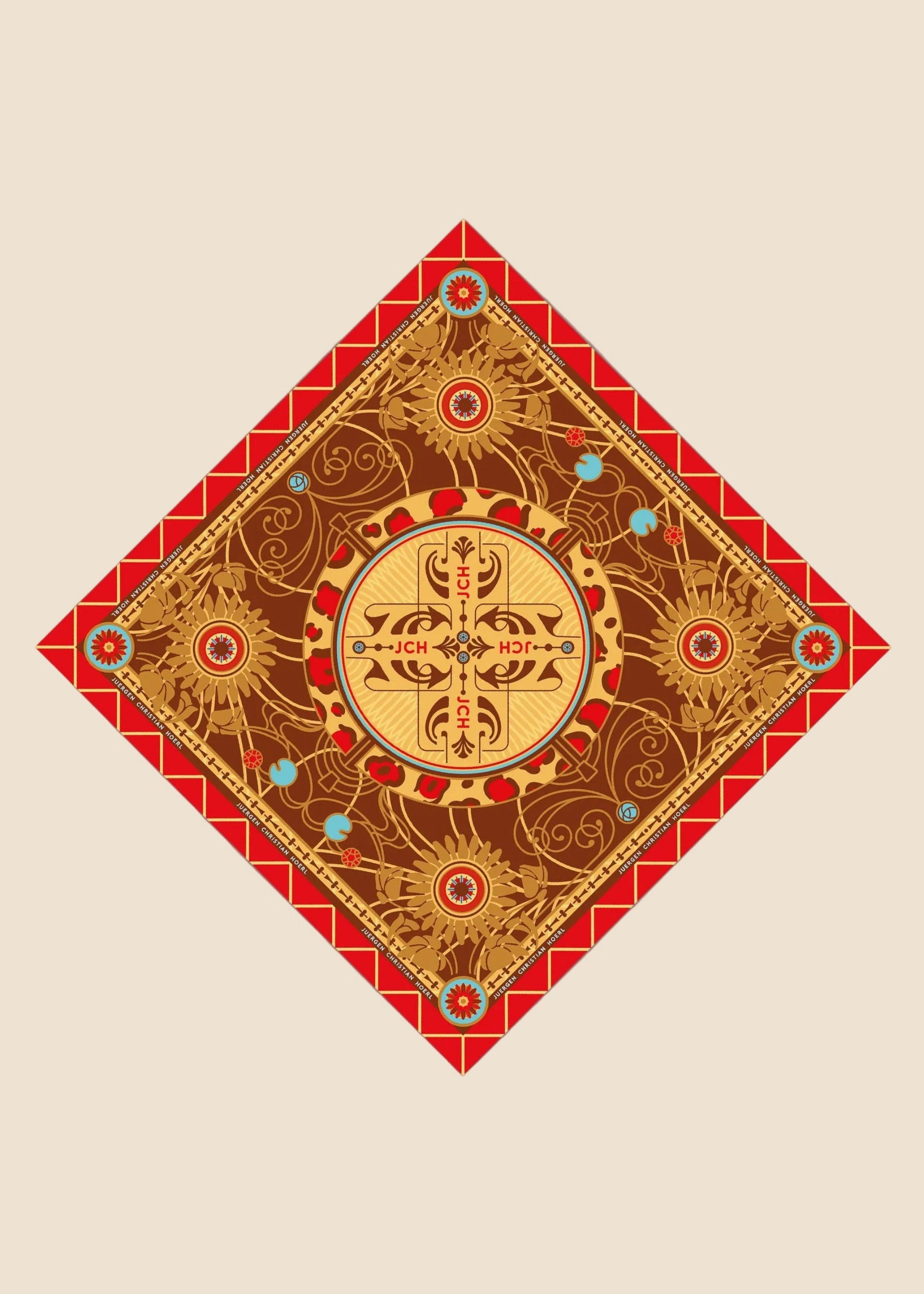 Silk scarf 90 "Vienna 01"