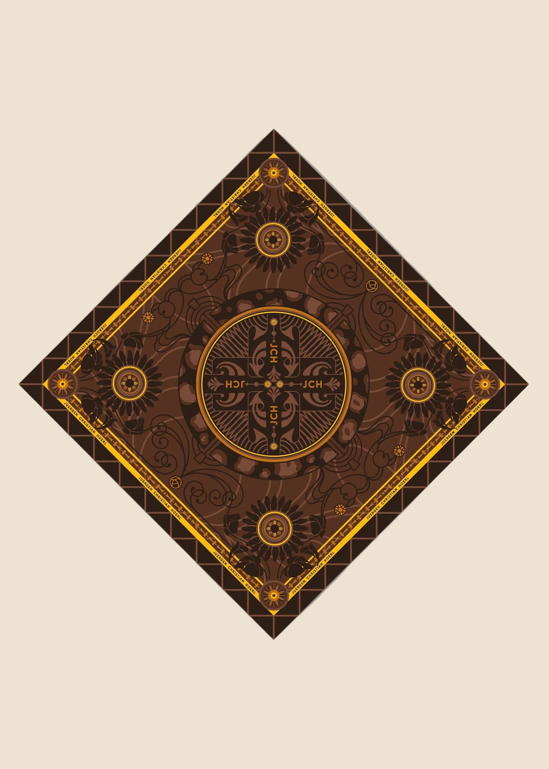 Silk scarf 90 "Vienna 02"