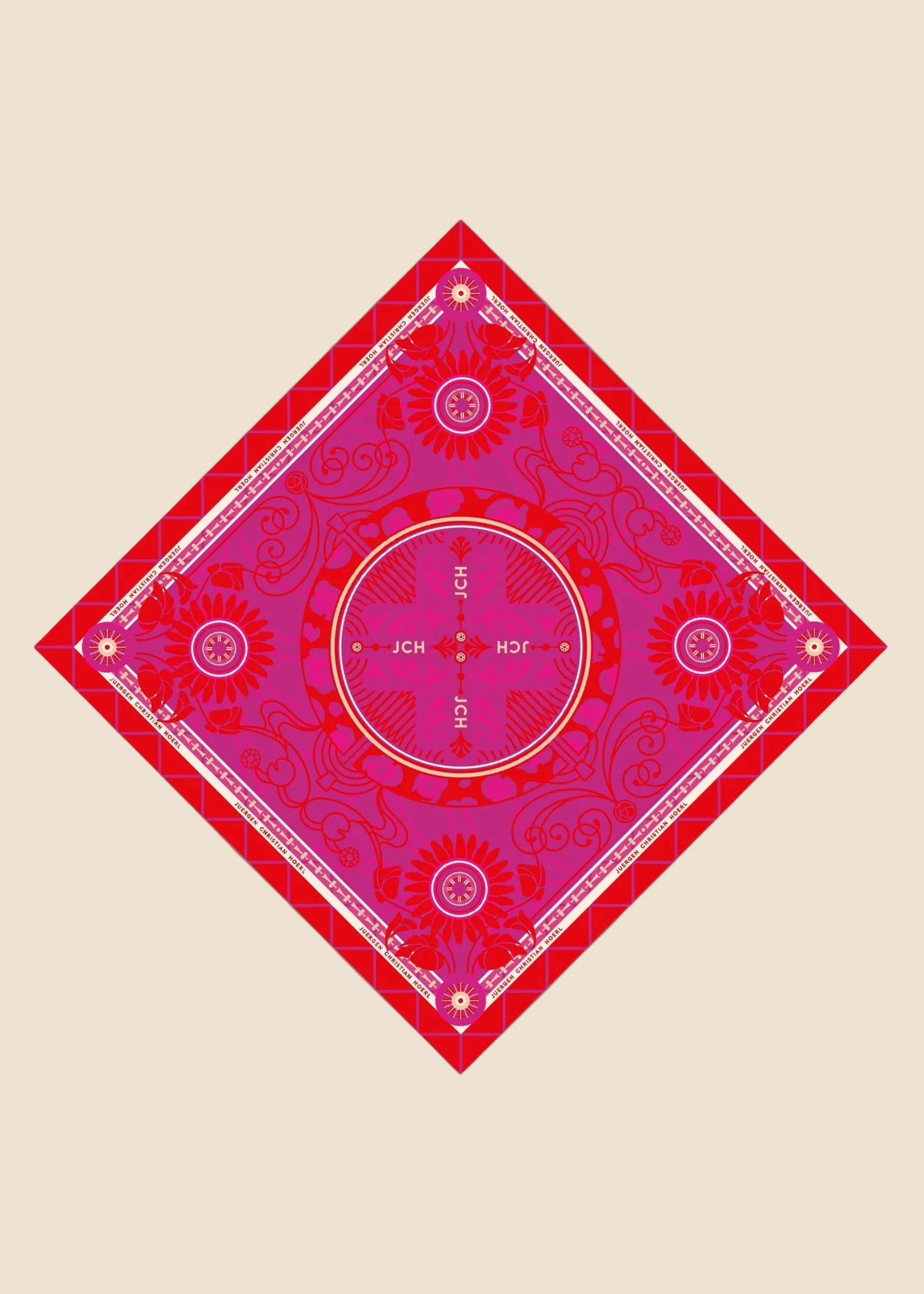Silk scarf 90 "Vienna 05"