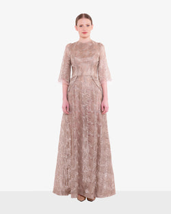 JCH Atelier - Langes Kleid mit Schößchen