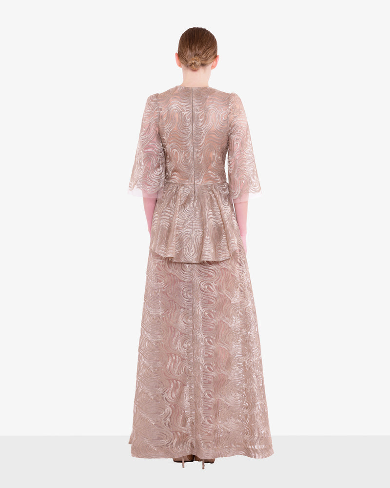 JCH Atelier - Langes Kleid mit Schößchen