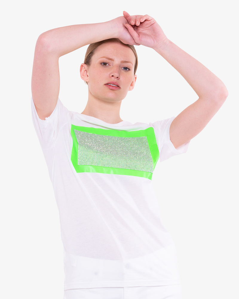 T-Shirt - SILBER-GREEN CRYSTAL