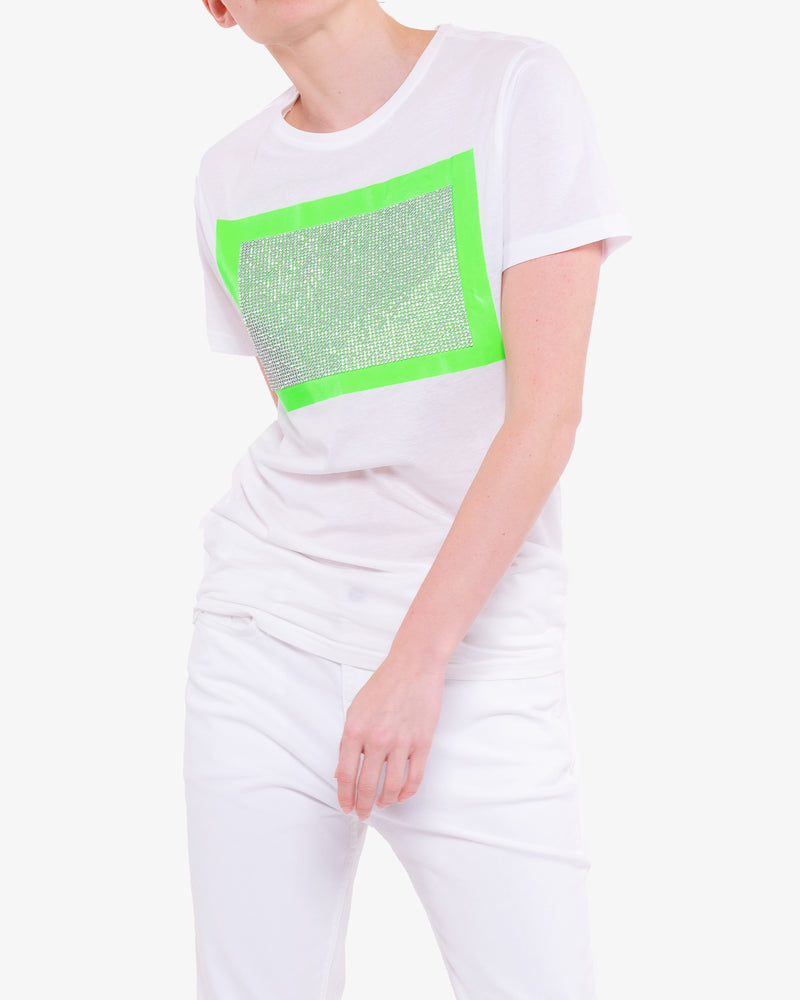 T-Shirt - SILBER-GREEN CRYSTAL