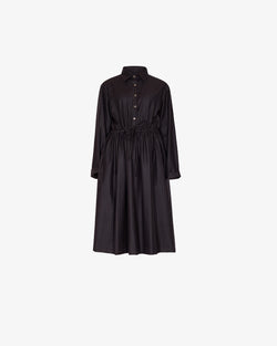 Dress with subtle stripes