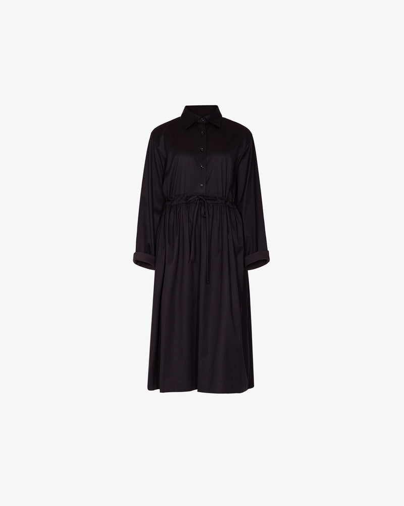 Dress made of stretch cotton satin