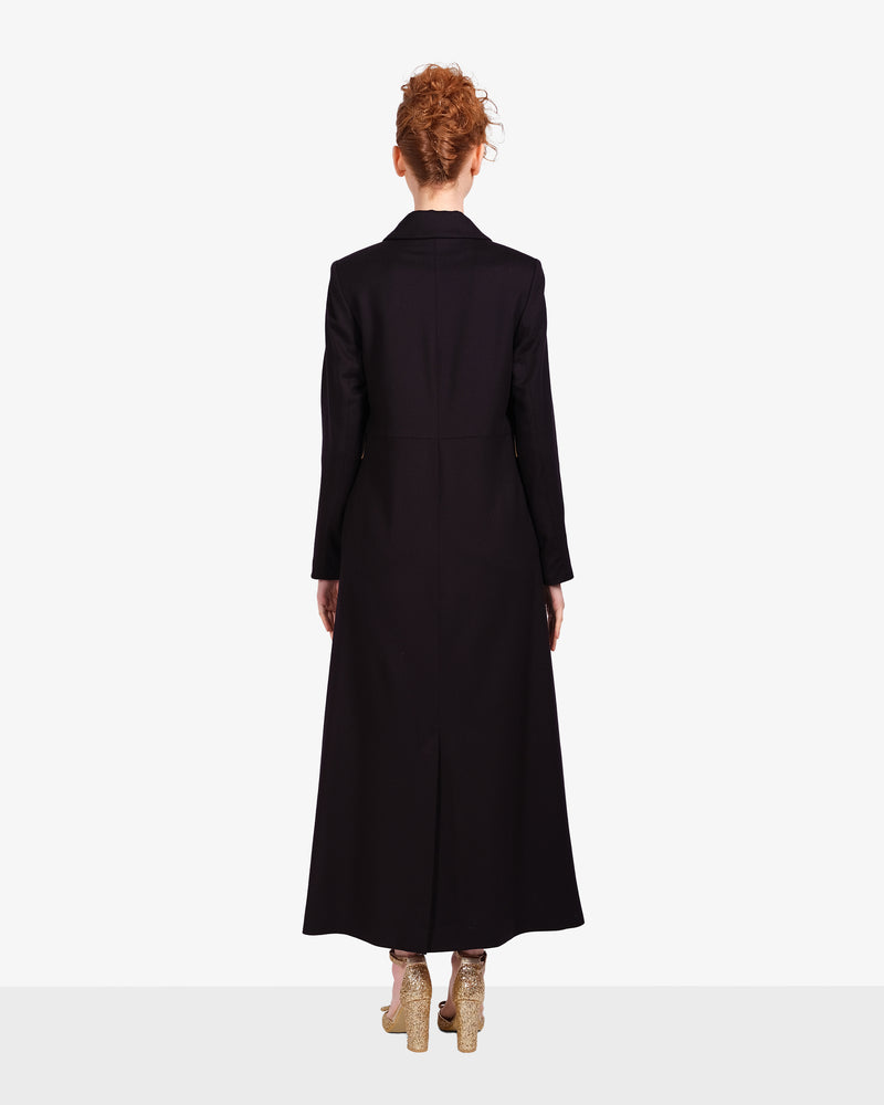 Midnight blue cashmere coat