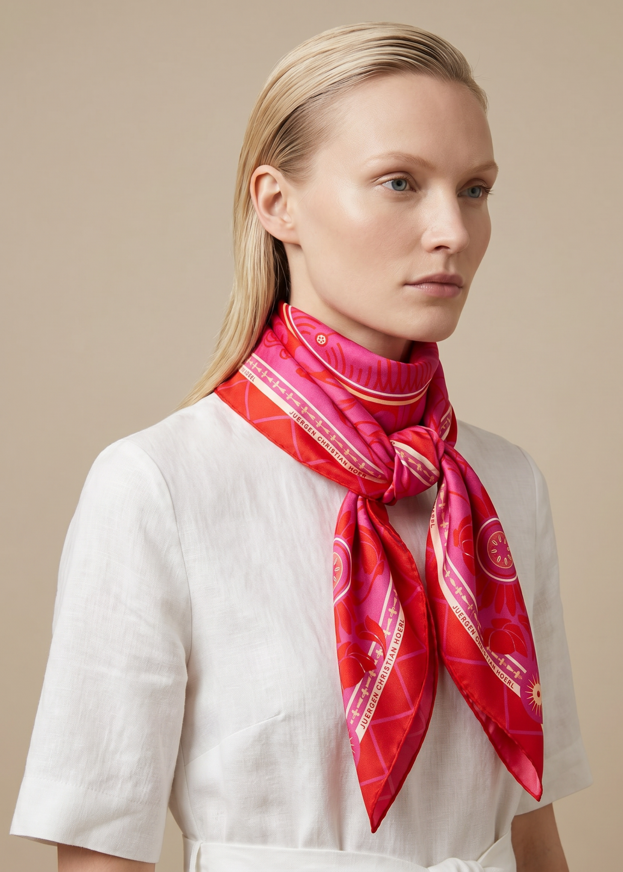 Silk scarf 90 "Vienna 05"