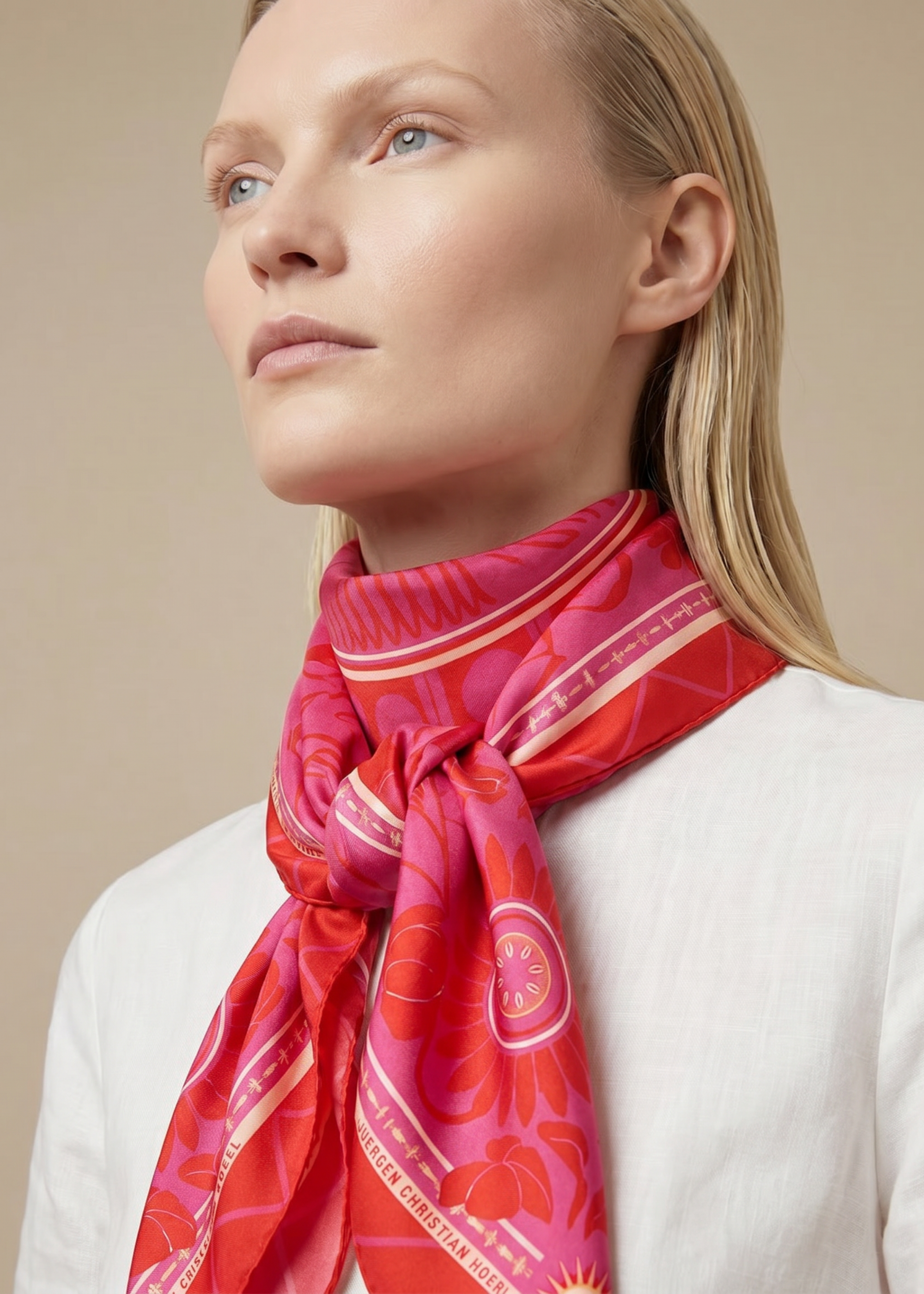 Silk scarf 90 "Vienna 05"