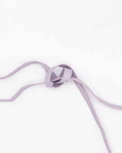 Leather tie belt lilac