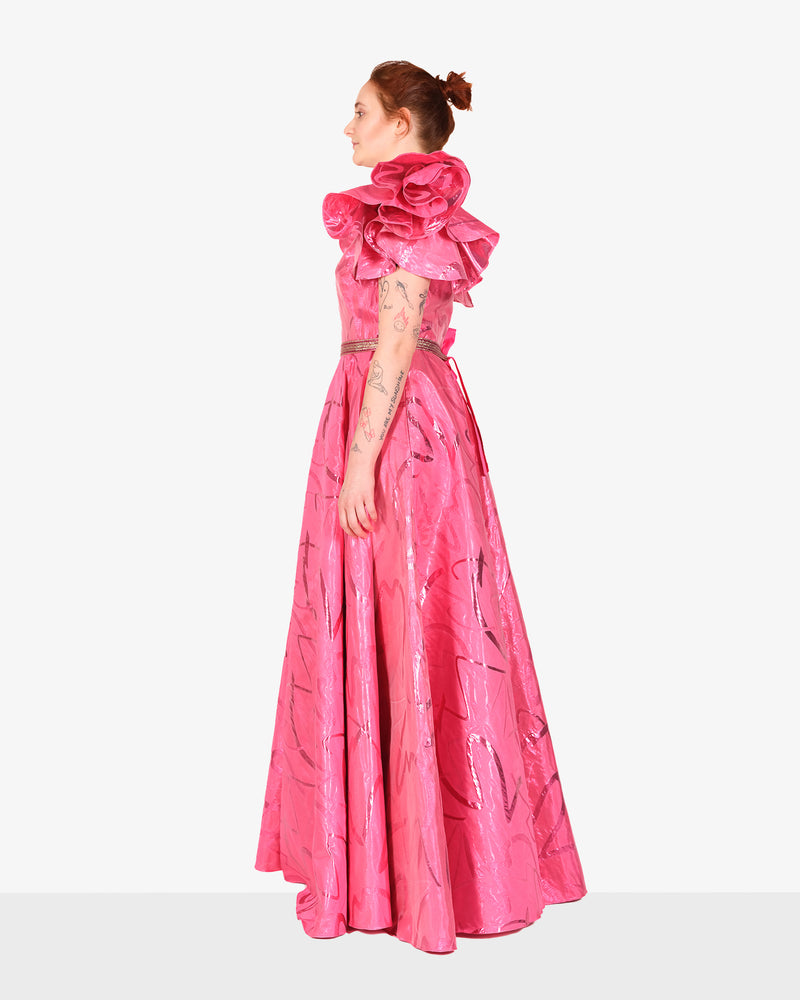 JCH Atelier - Langes Kleid in pink