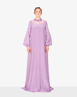 JCH Atelier - Gathered collar dress