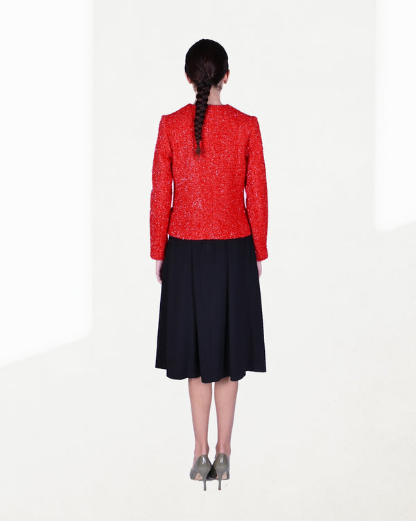 Elegant jacket in wool lurex