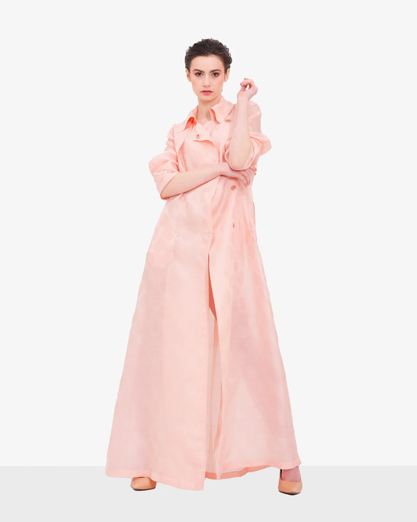 Trenchcoat aus Seidenorganza