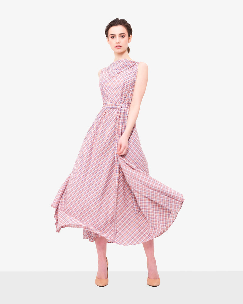 Checkered light summer dress