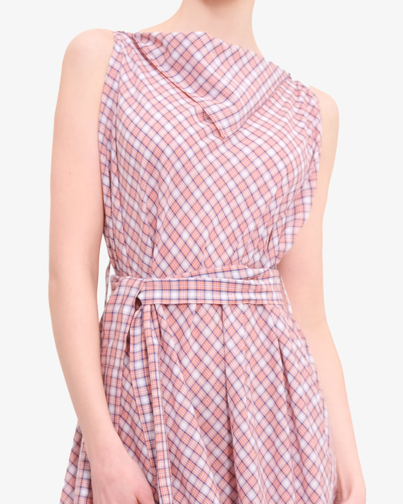 Checkered light summer dress