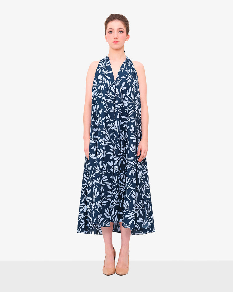 EASY-midi dress with floral print