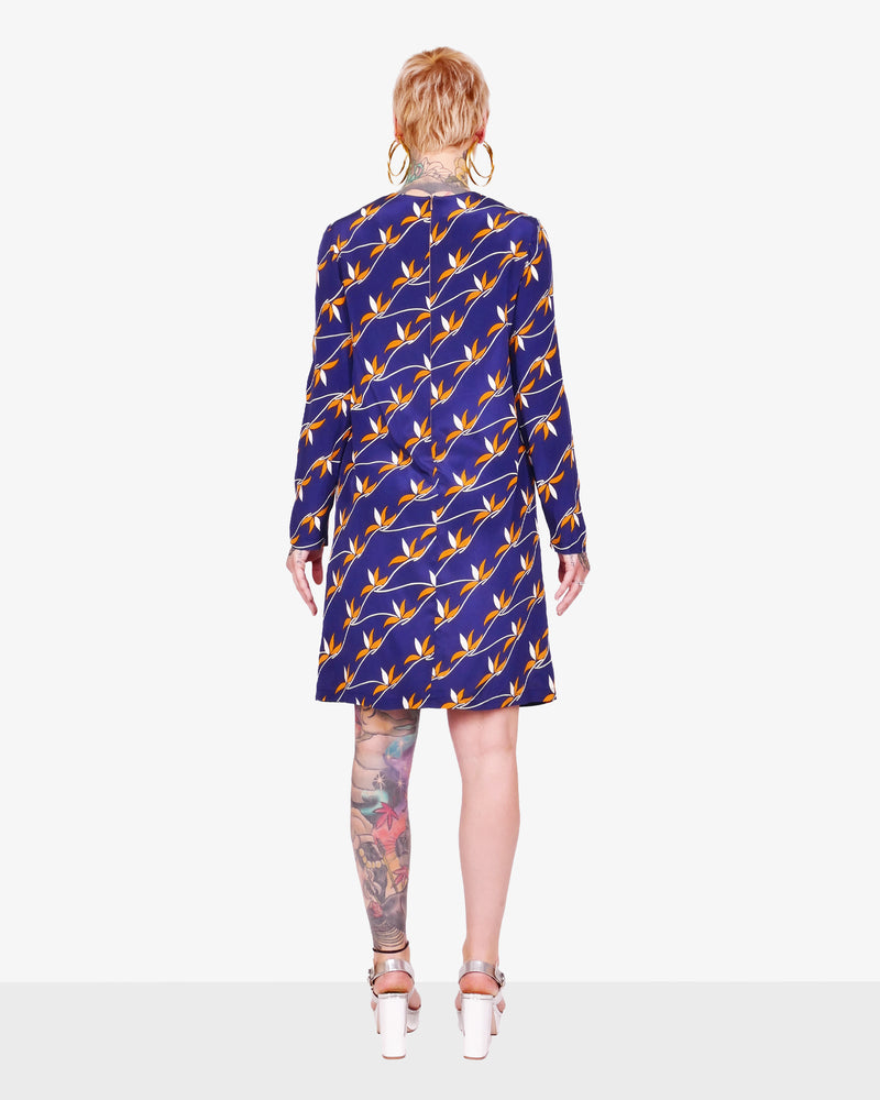 Patterned midi dress