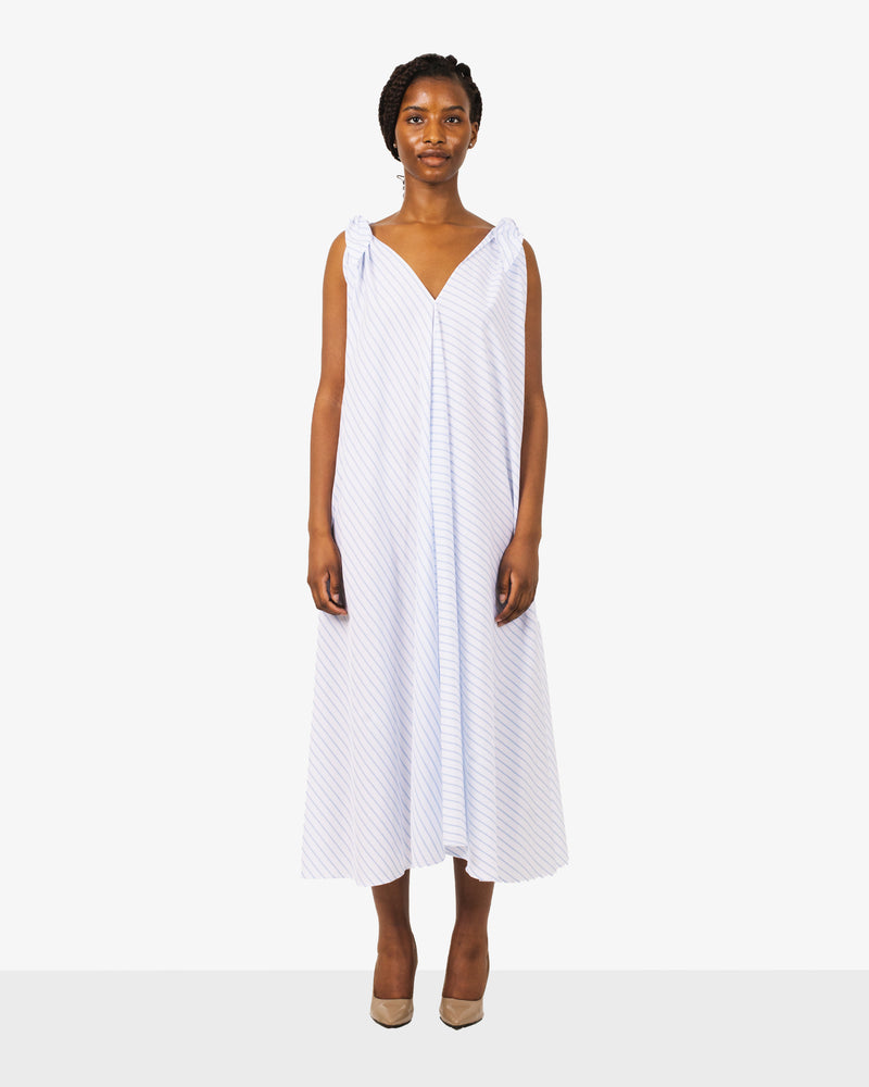 Dress EASY-Midi in summery fresh white