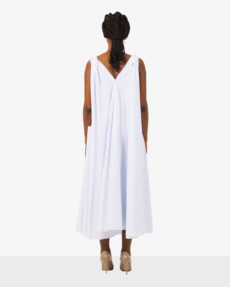 Dress EASY-Midi in summery fresh white