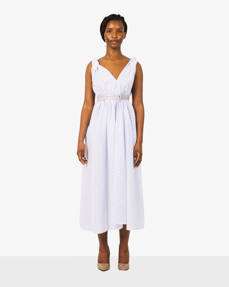 Dress EASY-Midi in summery fresh white