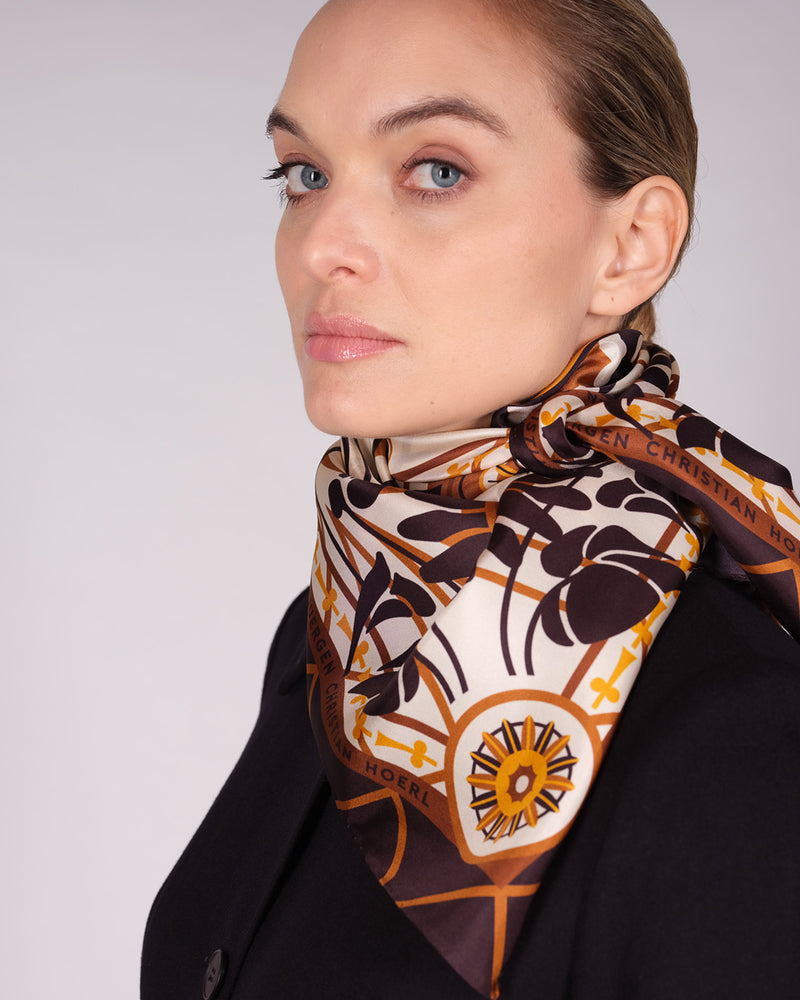 Silk scarf 90 "Vienna 03"