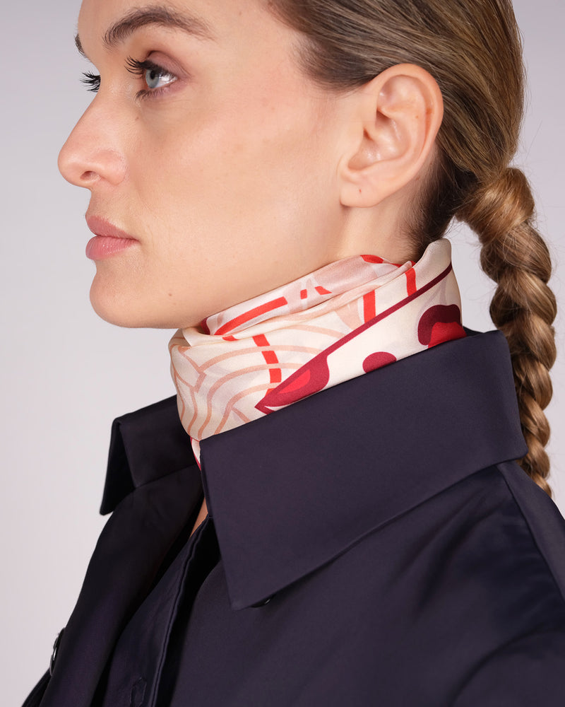 Silk scarf 90 "Vienna 04"